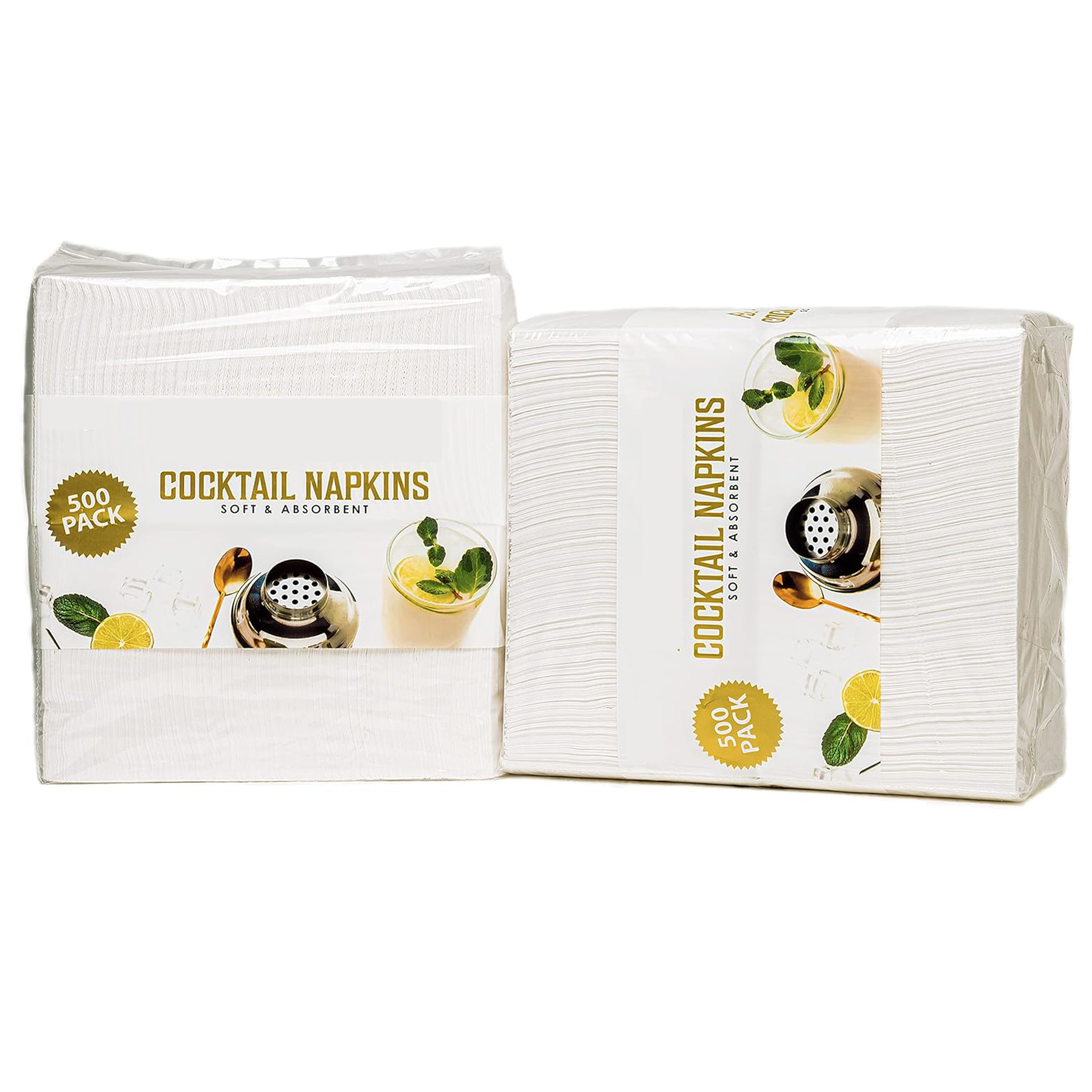 100 Pack 2-Ply Cocktail Napkins 3