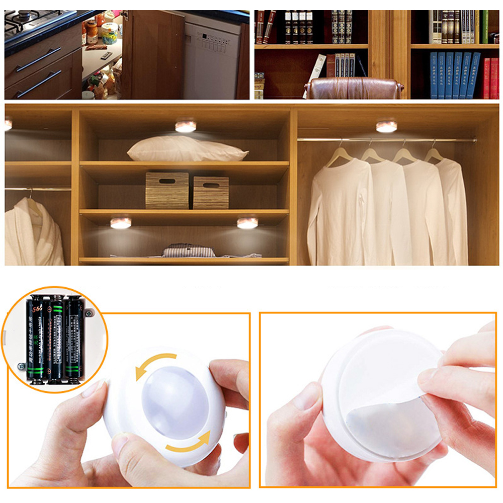 Adjustable remote control household kitchen bedroom cabinet 13 colors lamp RGB night light LED light 4