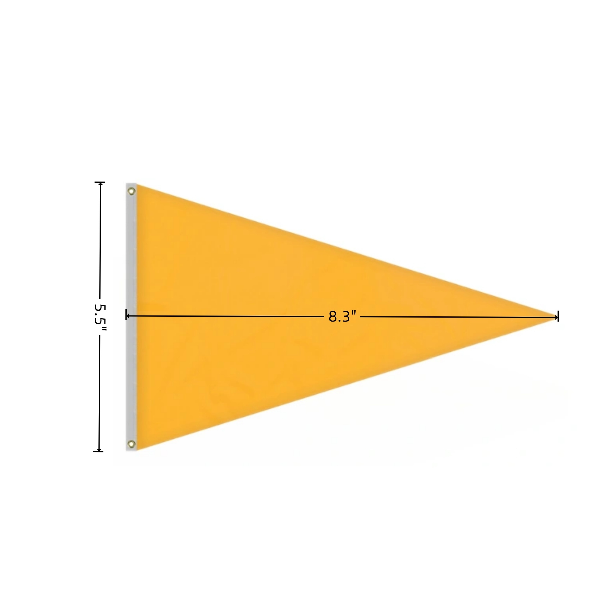 5.5 " x 8.3 " Solid Color Triangle Flag 3