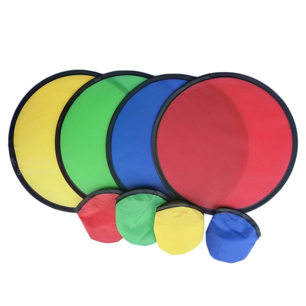 Folding Flyer Disc Hand Fan with Pouch 5