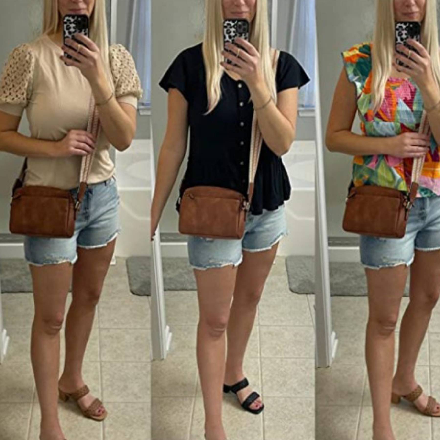 PU small colored shoulder strap crossbody bag 3
