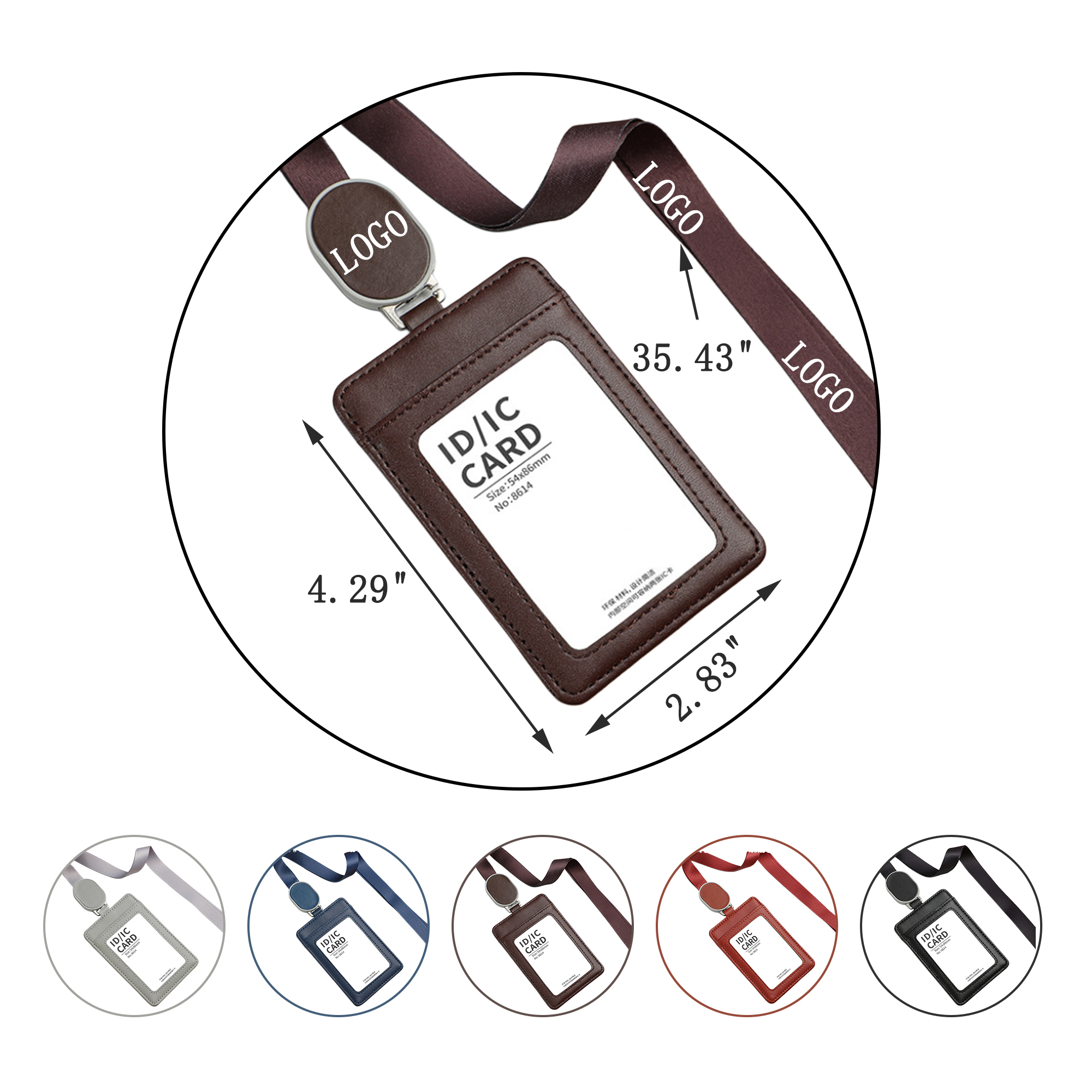 Double Leather ID Card Holder 1