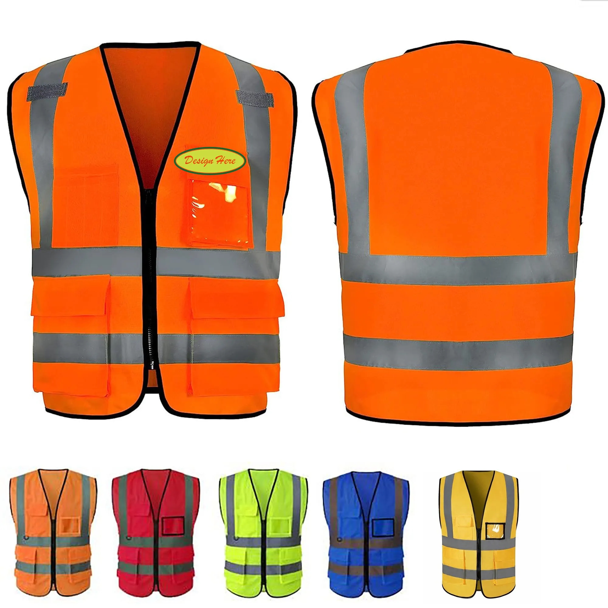 High Visibility Security With Pocket Vest 5