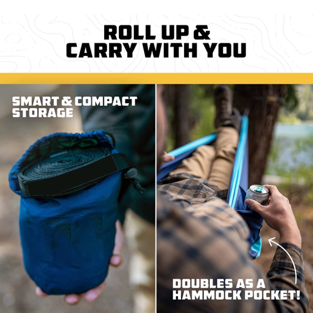 Custom Single or Double Portable Outdoor Camping Hammock 2