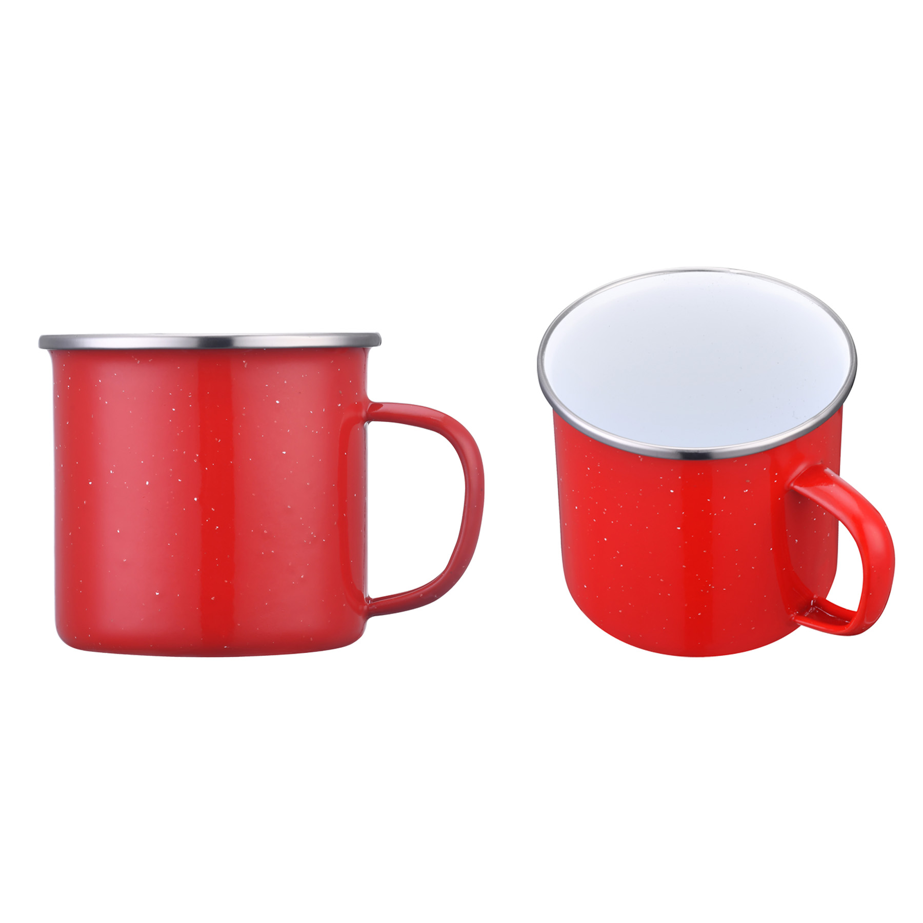 16 Oz. Enamel Mug with Stainless Steel Rim 8