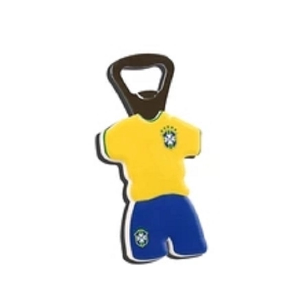 Custom made soft PVC rerigerator magnet bottle opener 1