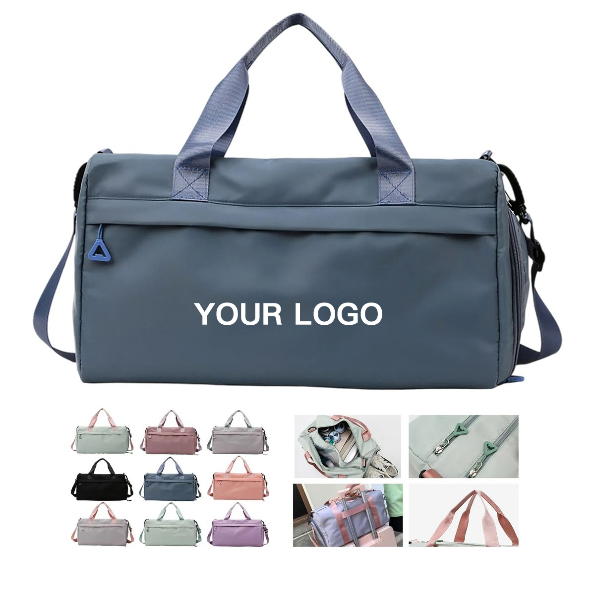 Oxford Sports Tote with Water Resistant Exterior and Lining 1