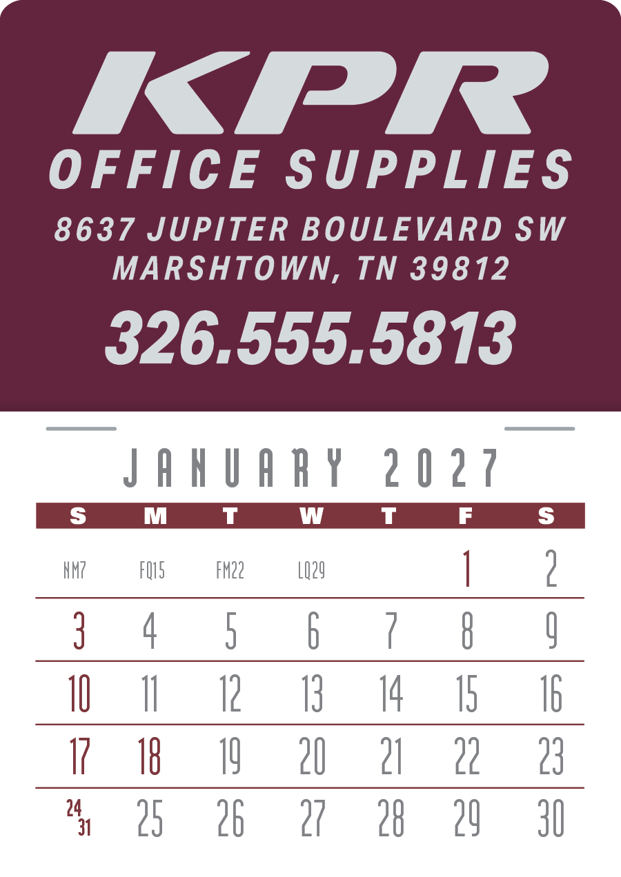 Triumph® Calendars Press-N-Stick Contemporary Calendar 21