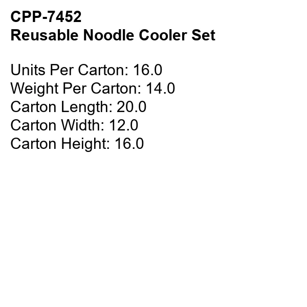 Reusable Noodle Cooler Set 2