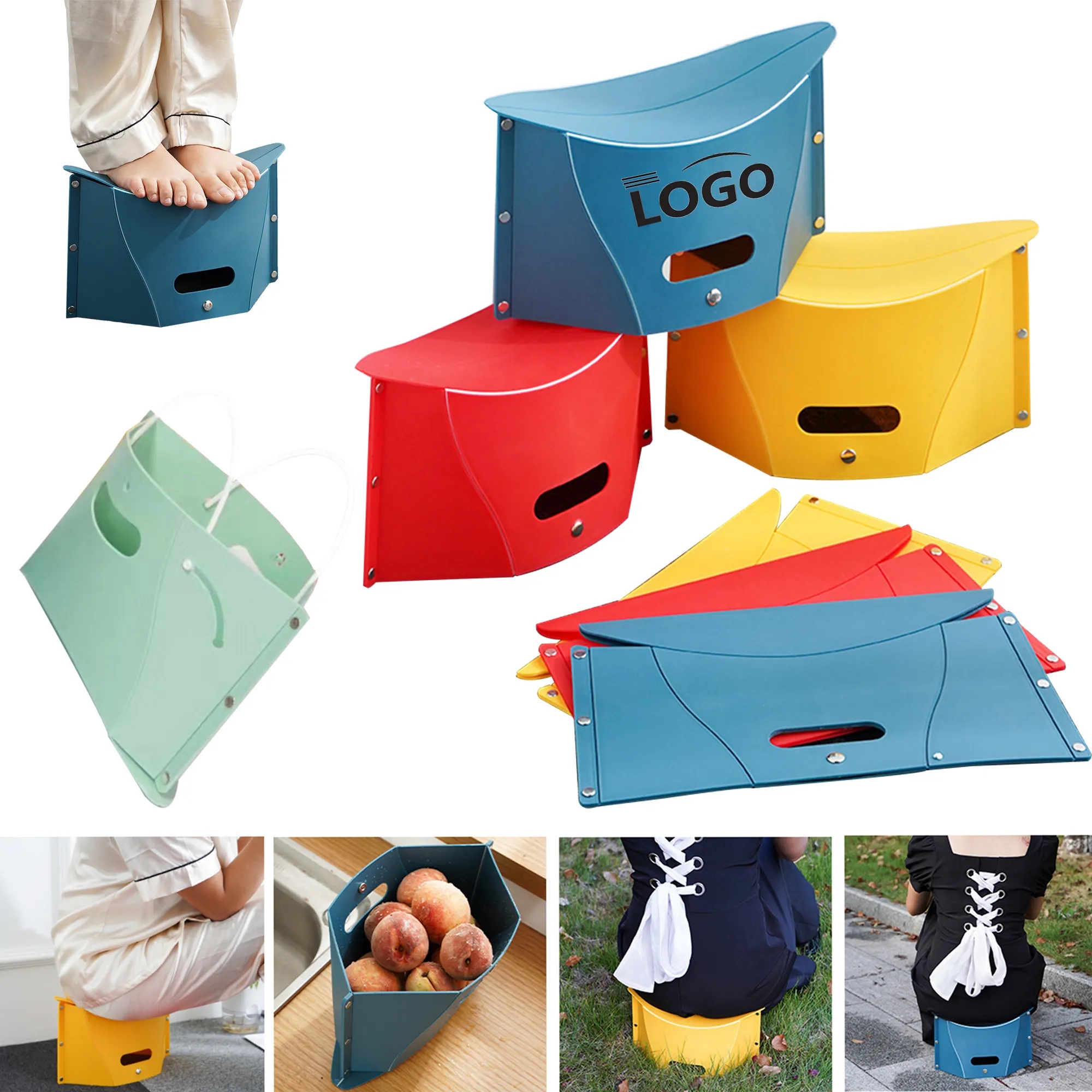 Multifunction Outdoor Portable Thin Sheet Foldin Stool 3