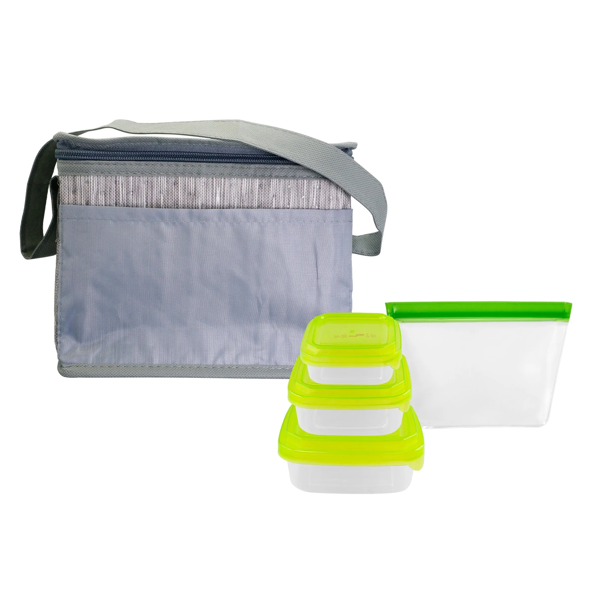 Gray Graph Portion Control Reusable Lunch Set 16
