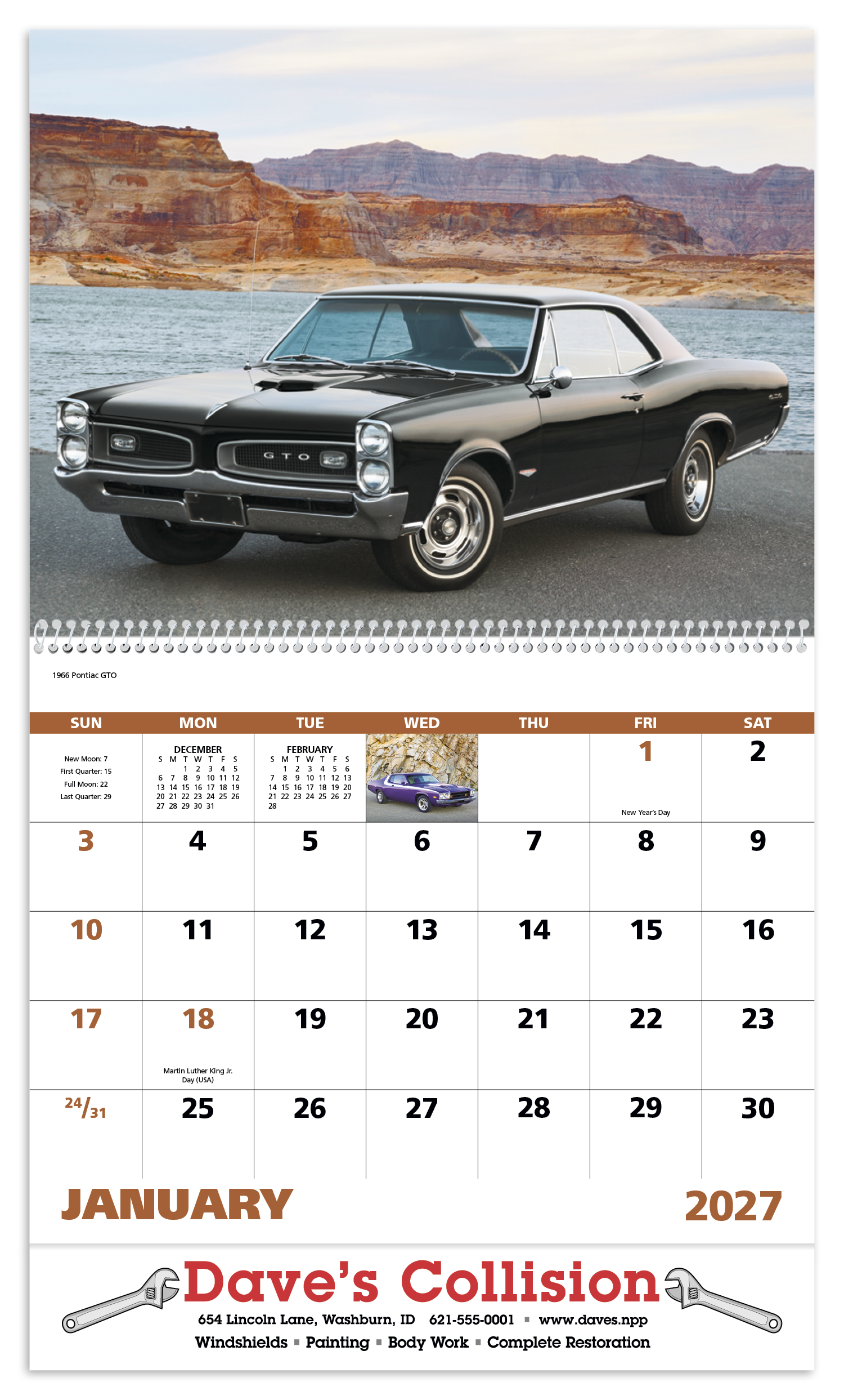 Good Value™ Muscle Thunder - Spiral Calendar 53