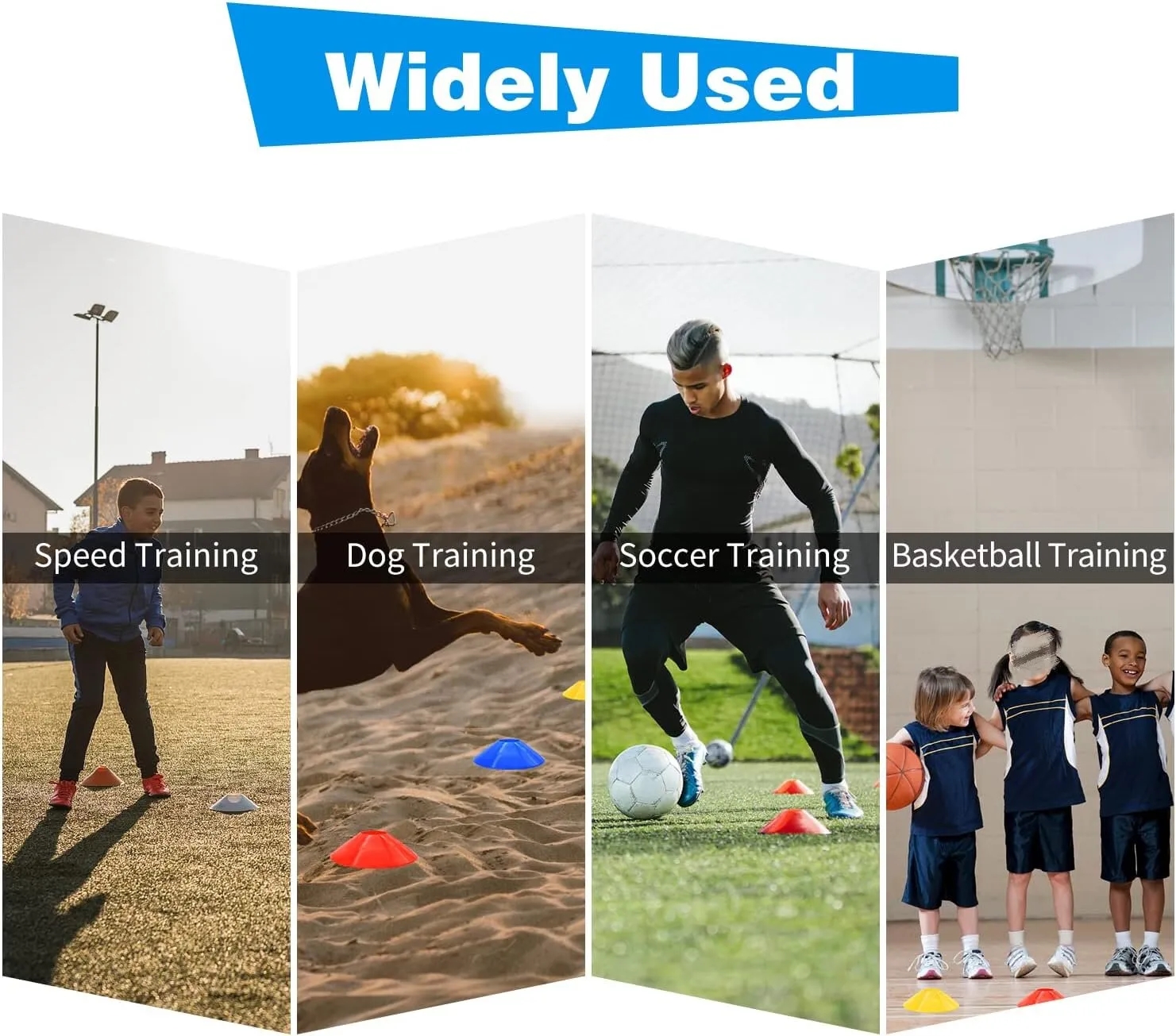 50pcs Set Soccer Cones for Sports Training 9