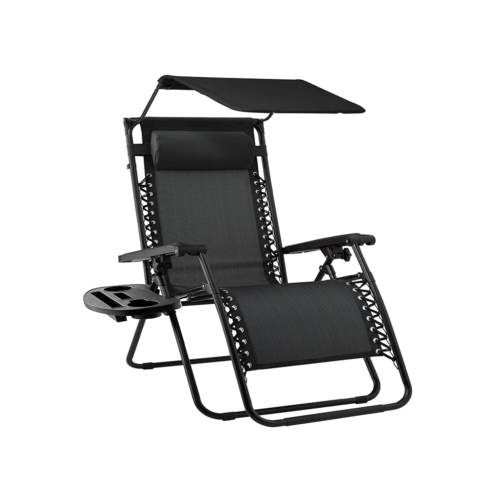 Zero Gravity Lounger with Canopy Shade 1