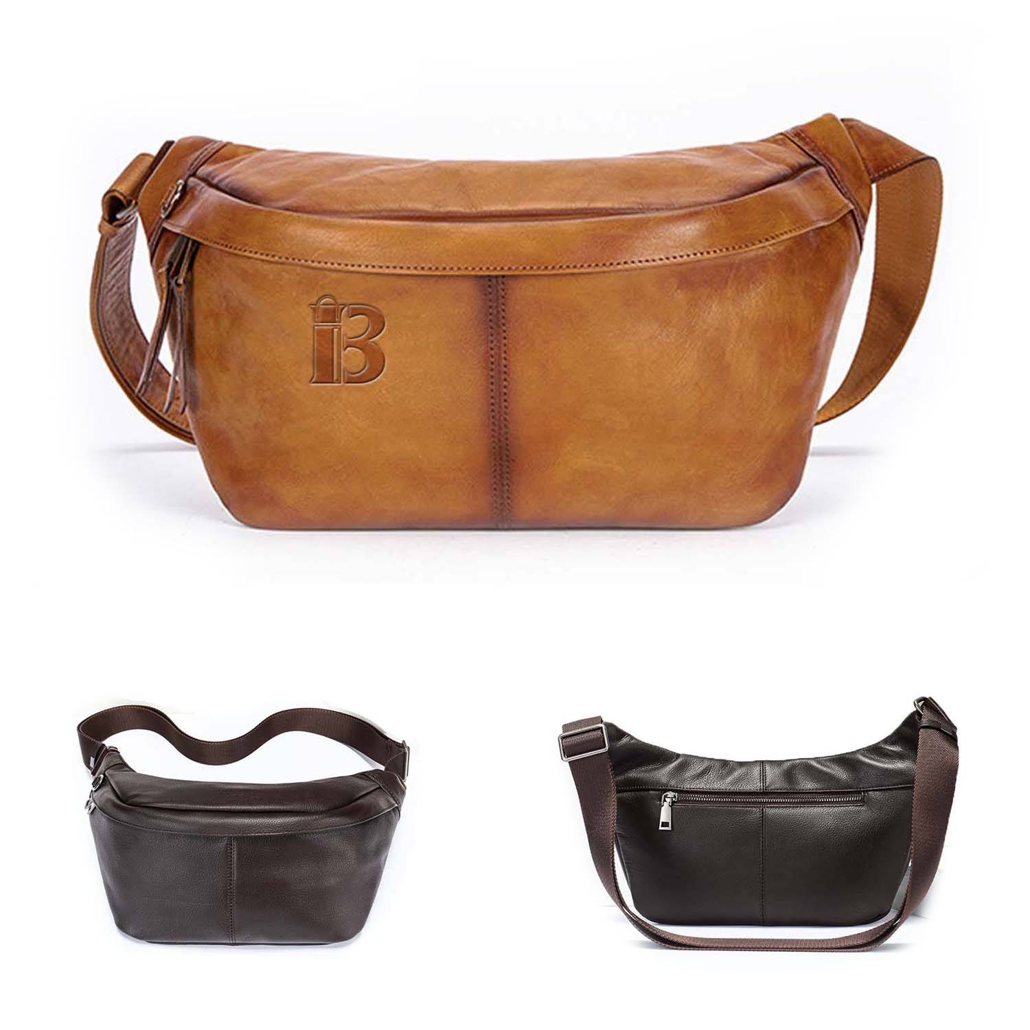PU Leather Men's Shoulder Crossbody Bag 1