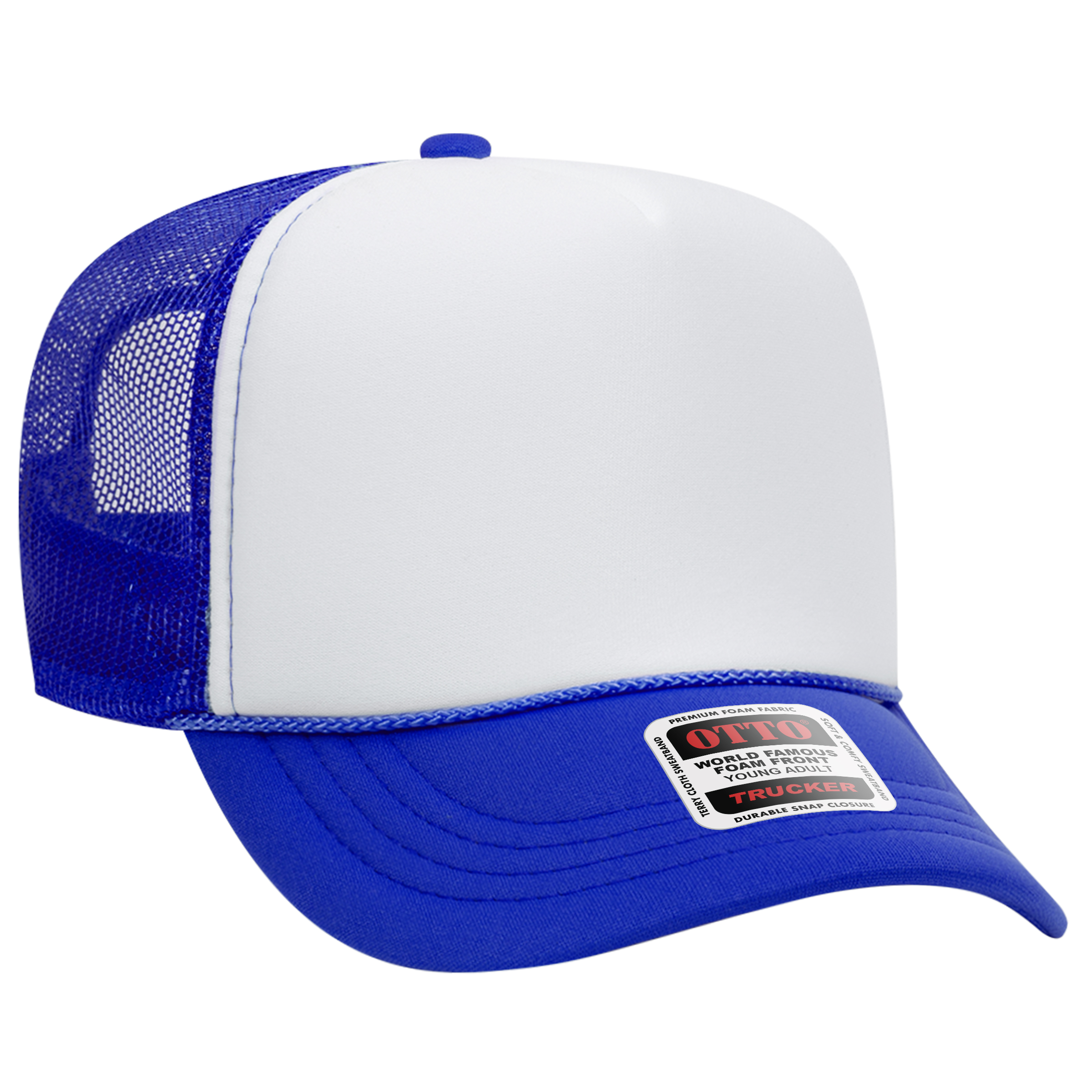 OTTO CAP® 5 Panel High Crown Mesh Back Trucker Hat 225