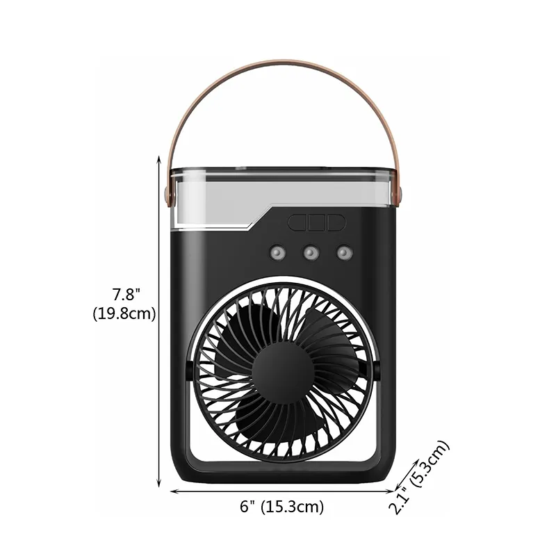 USB Rechargeable Cooling Mist Fan with Water Tank 6