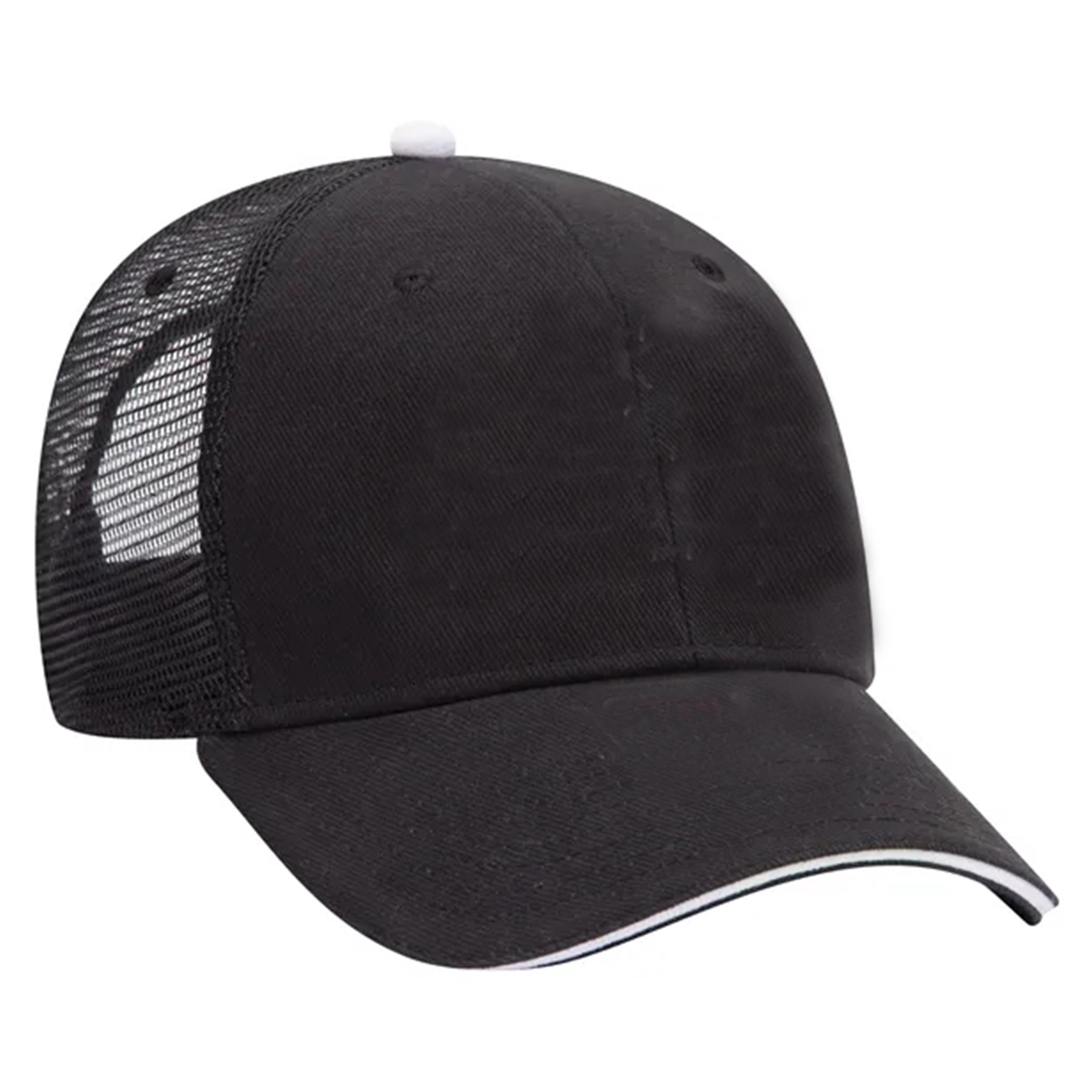 Denim Sandwich Visor 6 Panel Mesh Back Hat 13