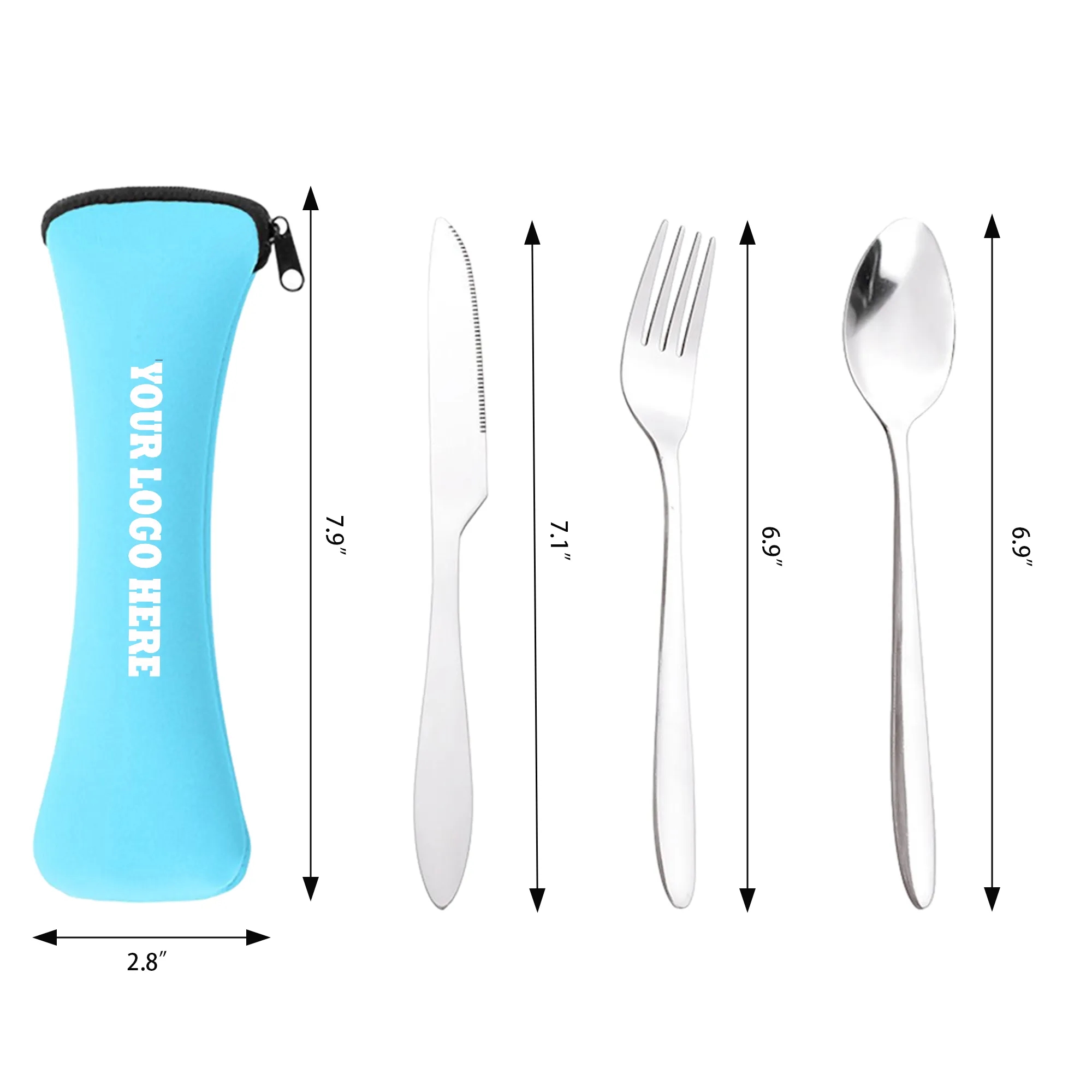 3-Piece Tableware Set With Knife Fork And Spoon MOQ 50PCS 3