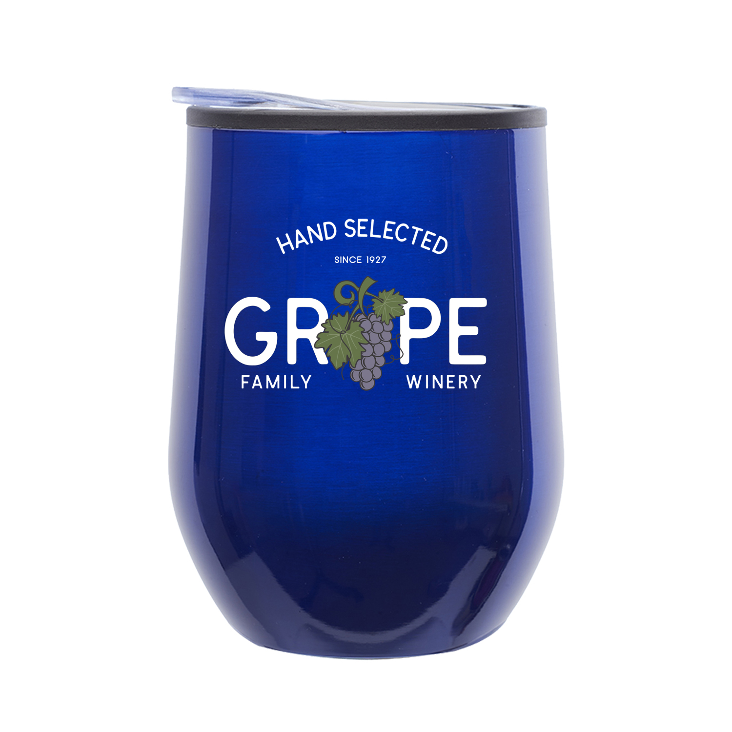 12 oz. Divvy Stainless Steel Stemless Wine Glass (Full Color Imprint) 11