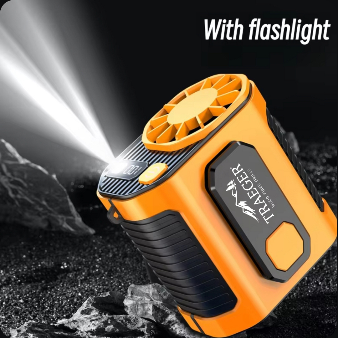 BreezeMax Lite 3-in-1: Waist-Mounted Fan, Flashlight & Power Bank 8