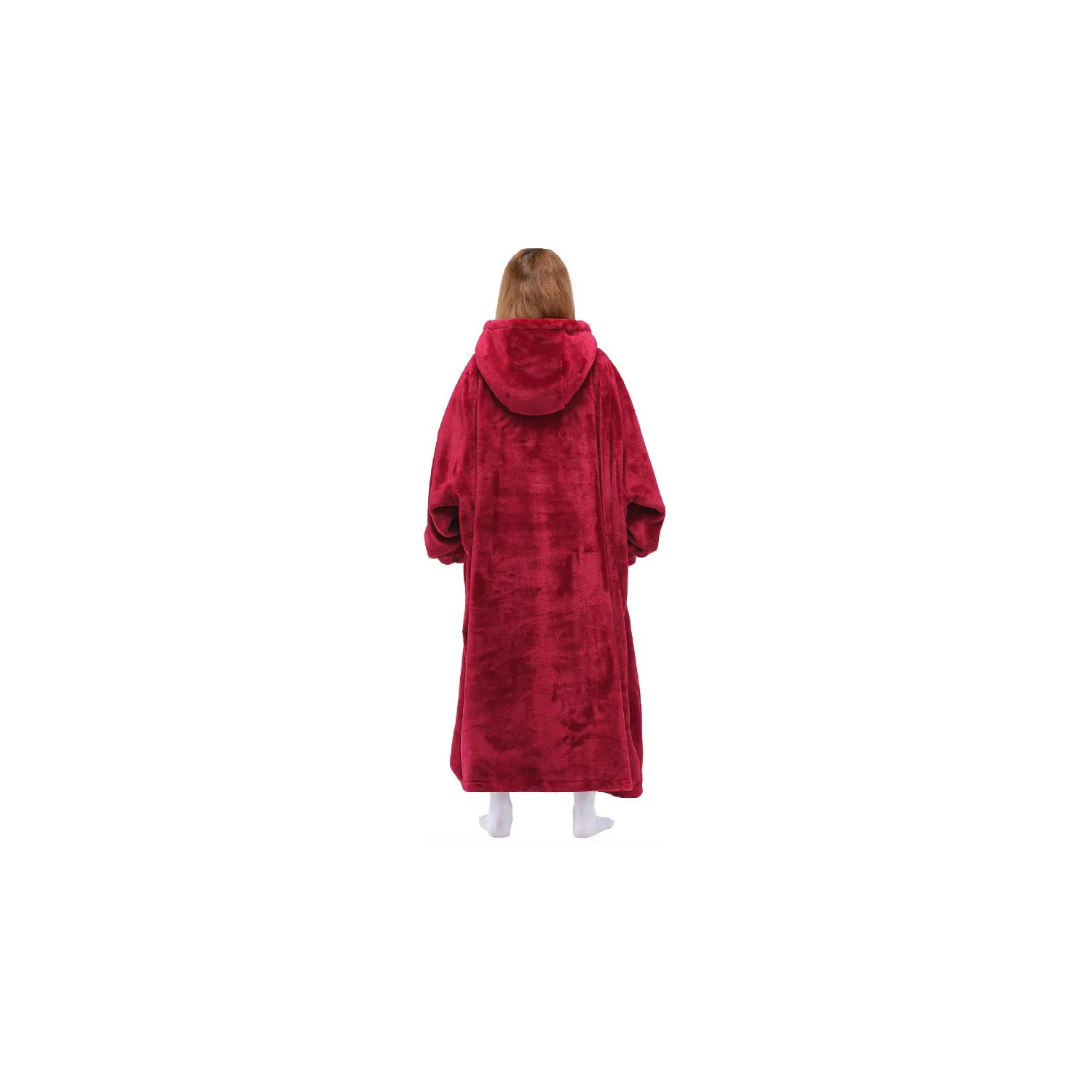 Oversized Microfiber & Sherpa Wearable Blanket 5