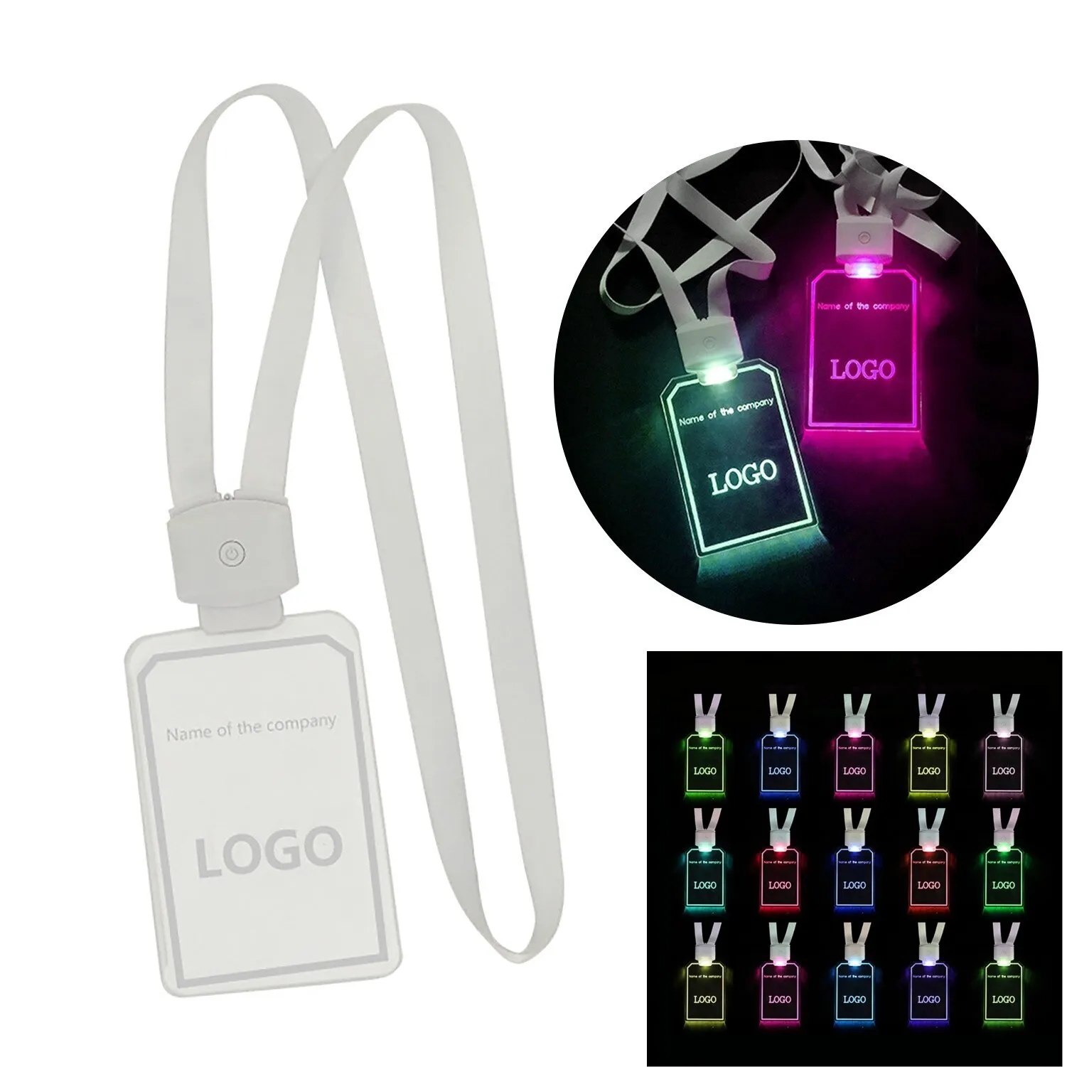 Lanyard ID Card with LED Light 4
