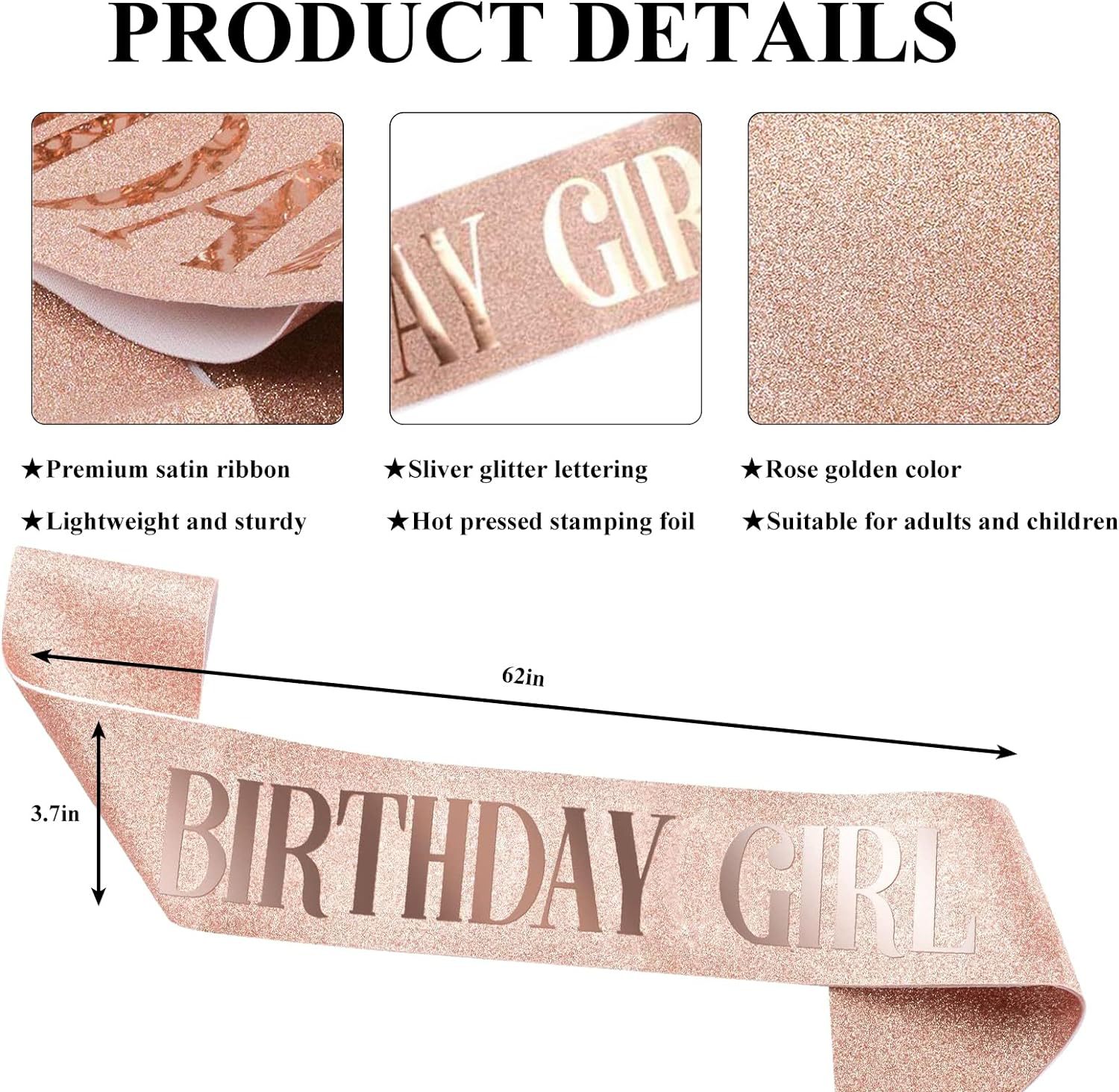 Custom Glitter Party Sash 7