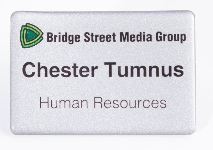 3" W x 2" H - PVC Name Badge 2