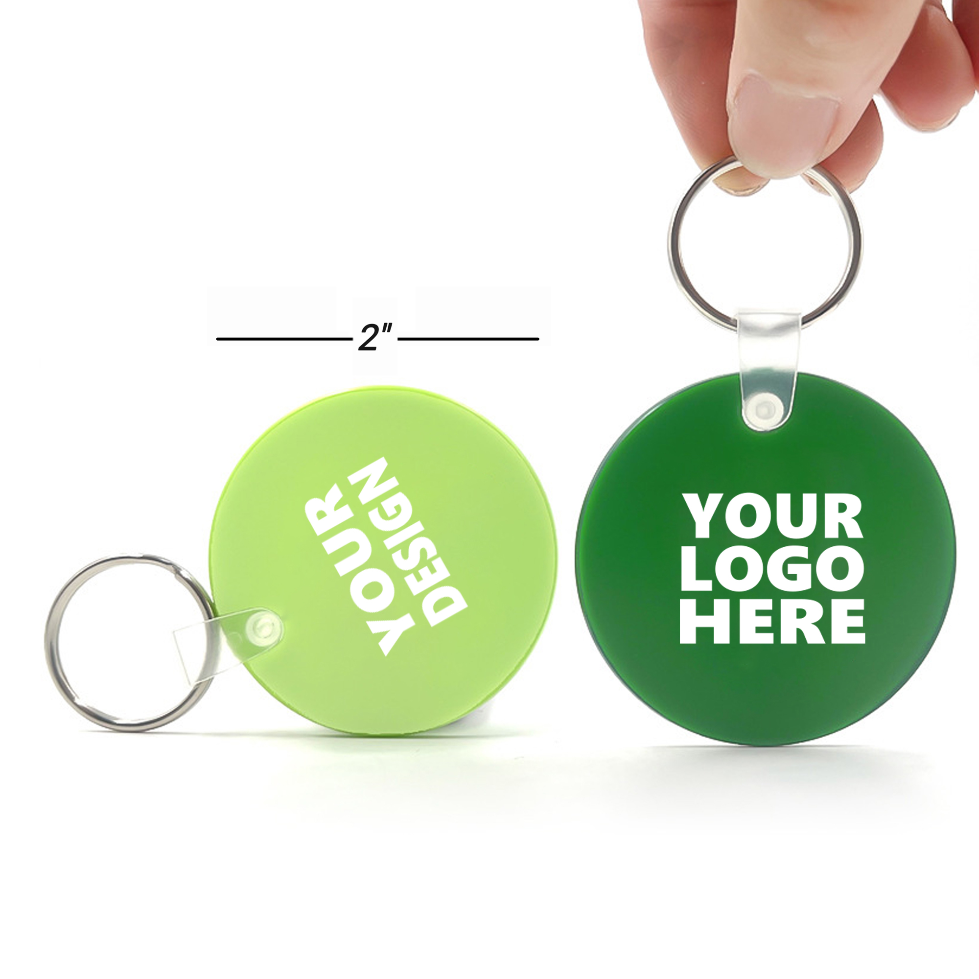 Round Soft PVC Keychain Key Tag 3