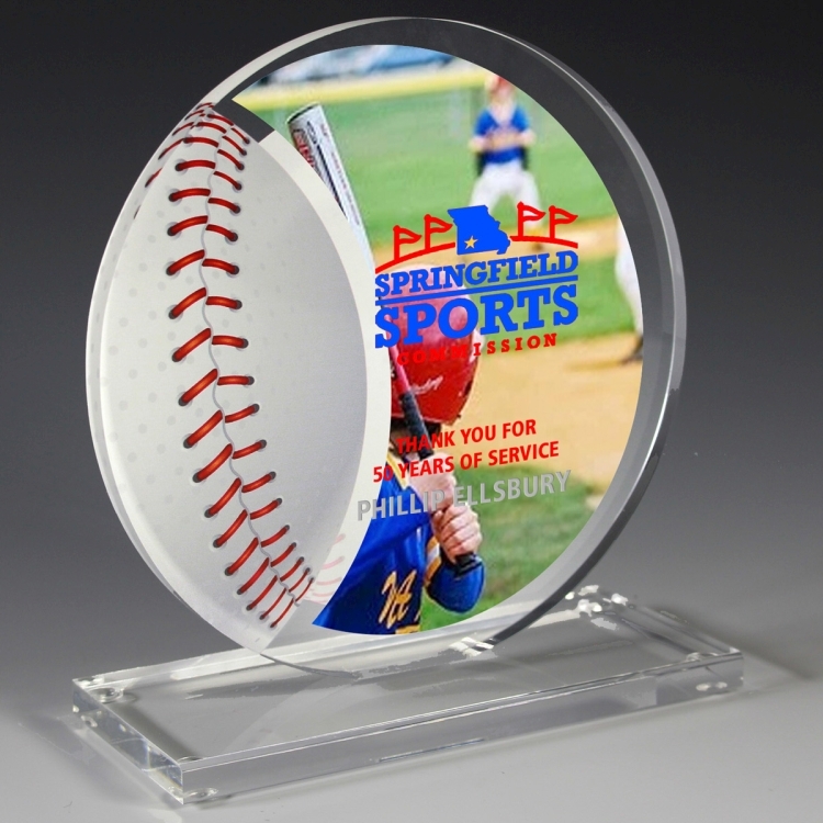 Baseball Achievement Award- Screen Printed - (5¾" x 6¼") 2