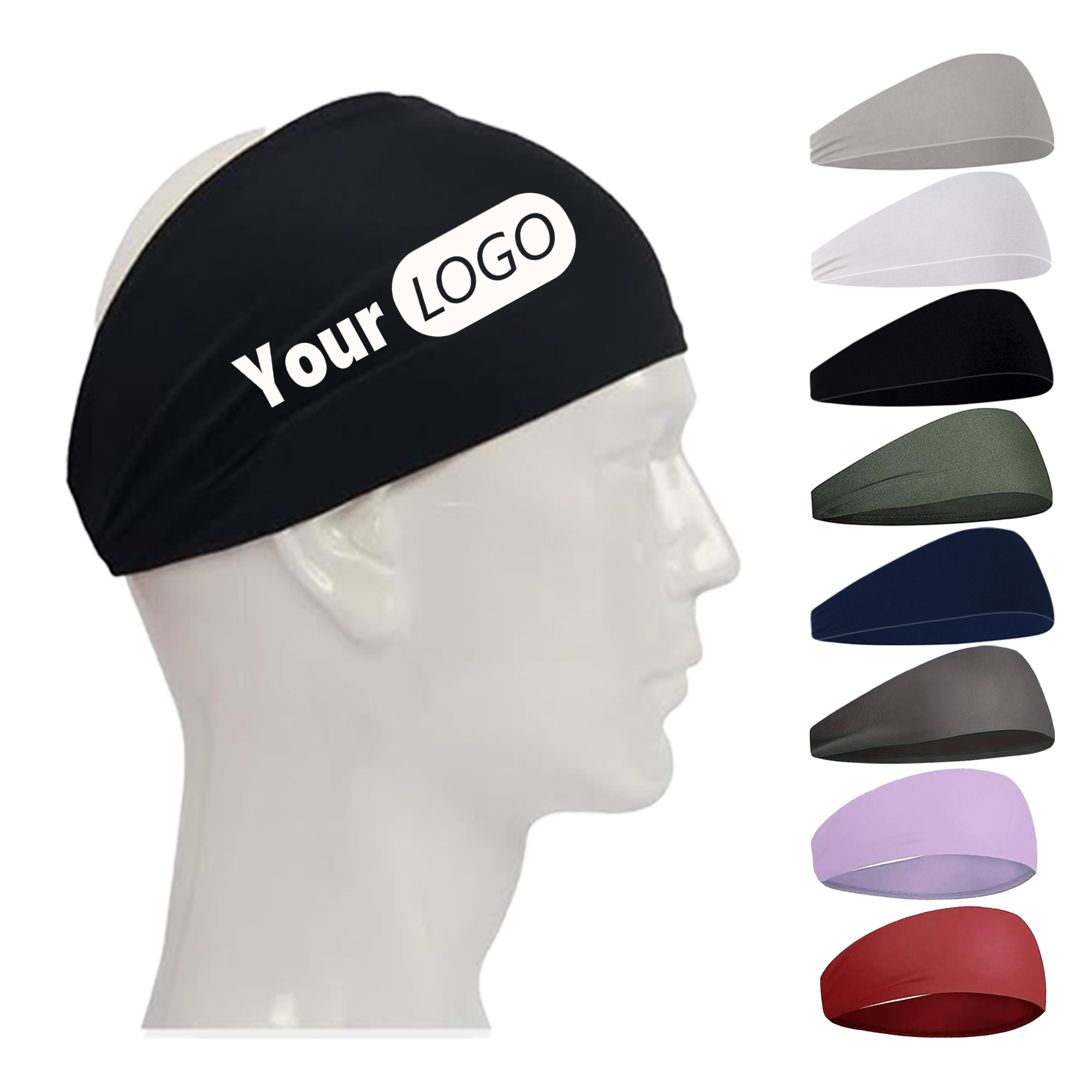 Polyester Sports Sweat Headband 2