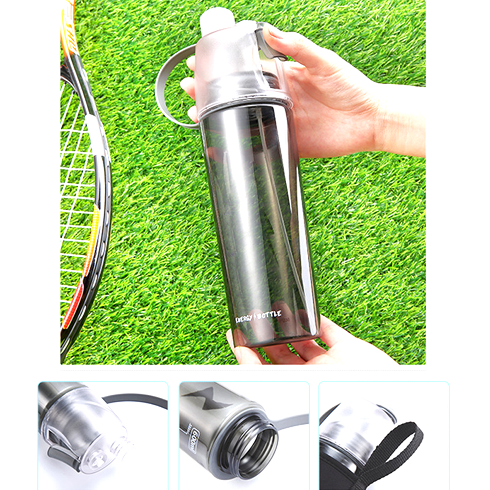 Portable Clear Spray Water Bottle 20Oz 2