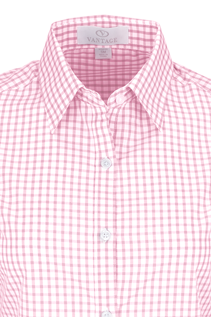 Women’s Easy-Care Gingham Check Shirt 44