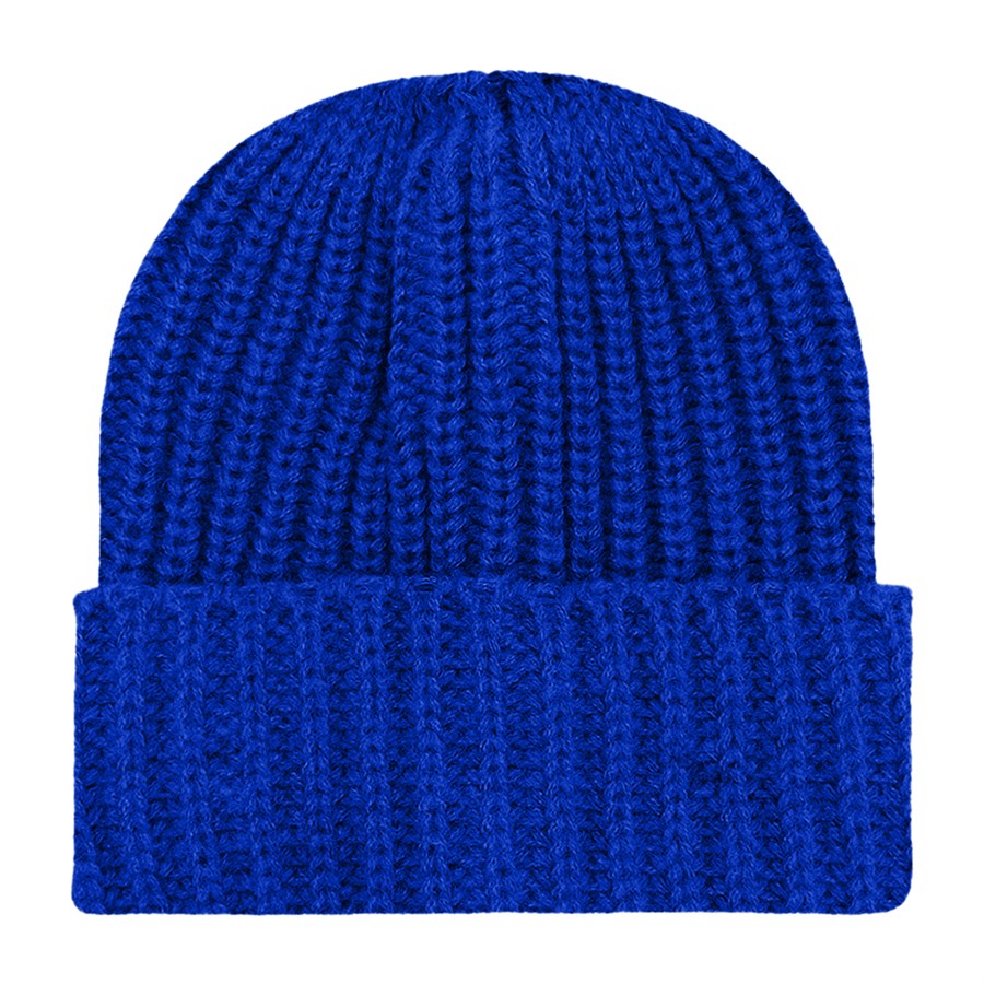 Chunky Ribbed Cuffed Beanie with Custom Logo - 100% Acrylic 48