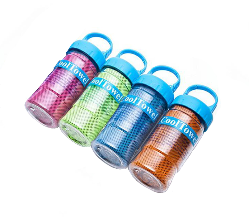 Fiber Cation Cooling Towel - Plastic Bottle 2