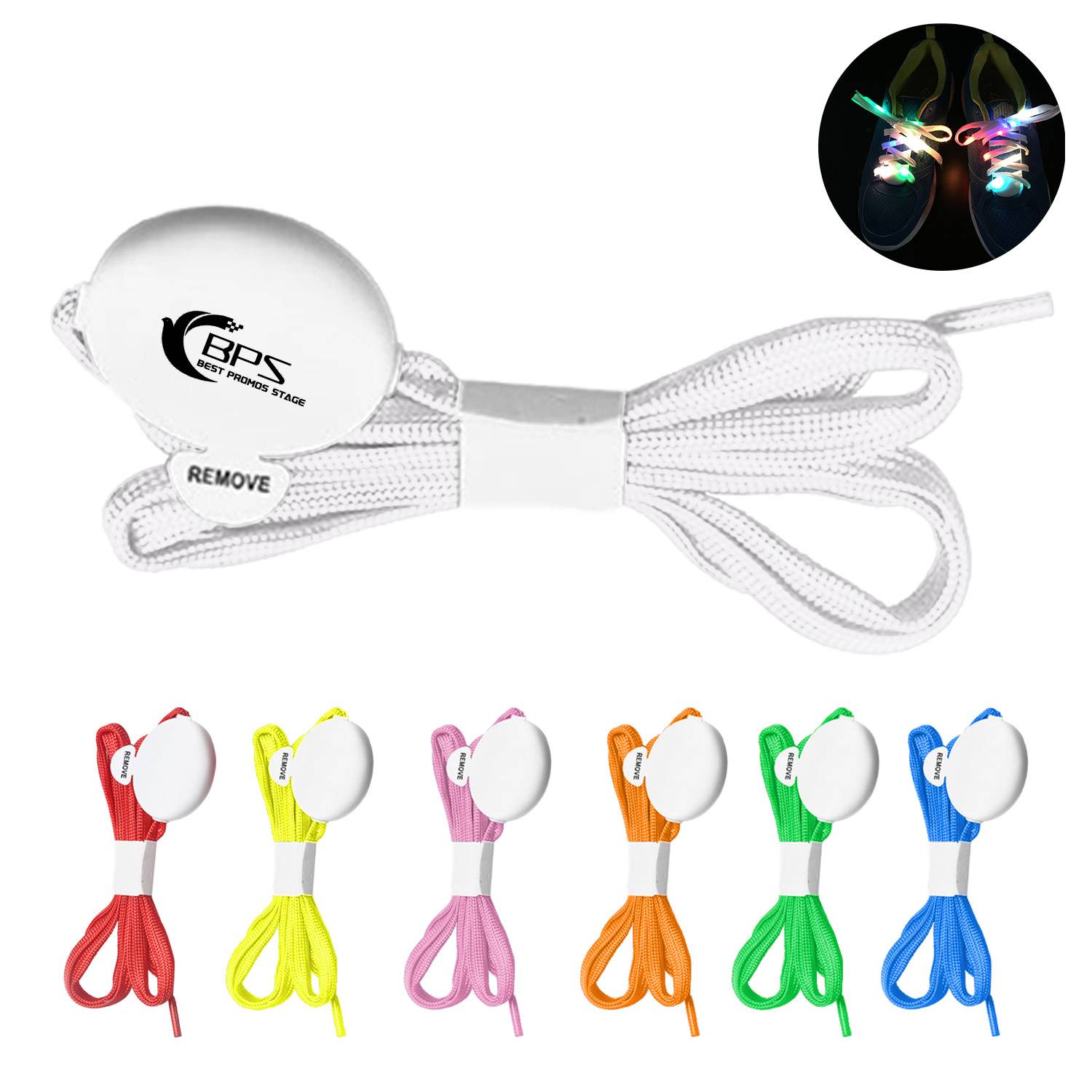 LED Glow Twill Shoelaces 5