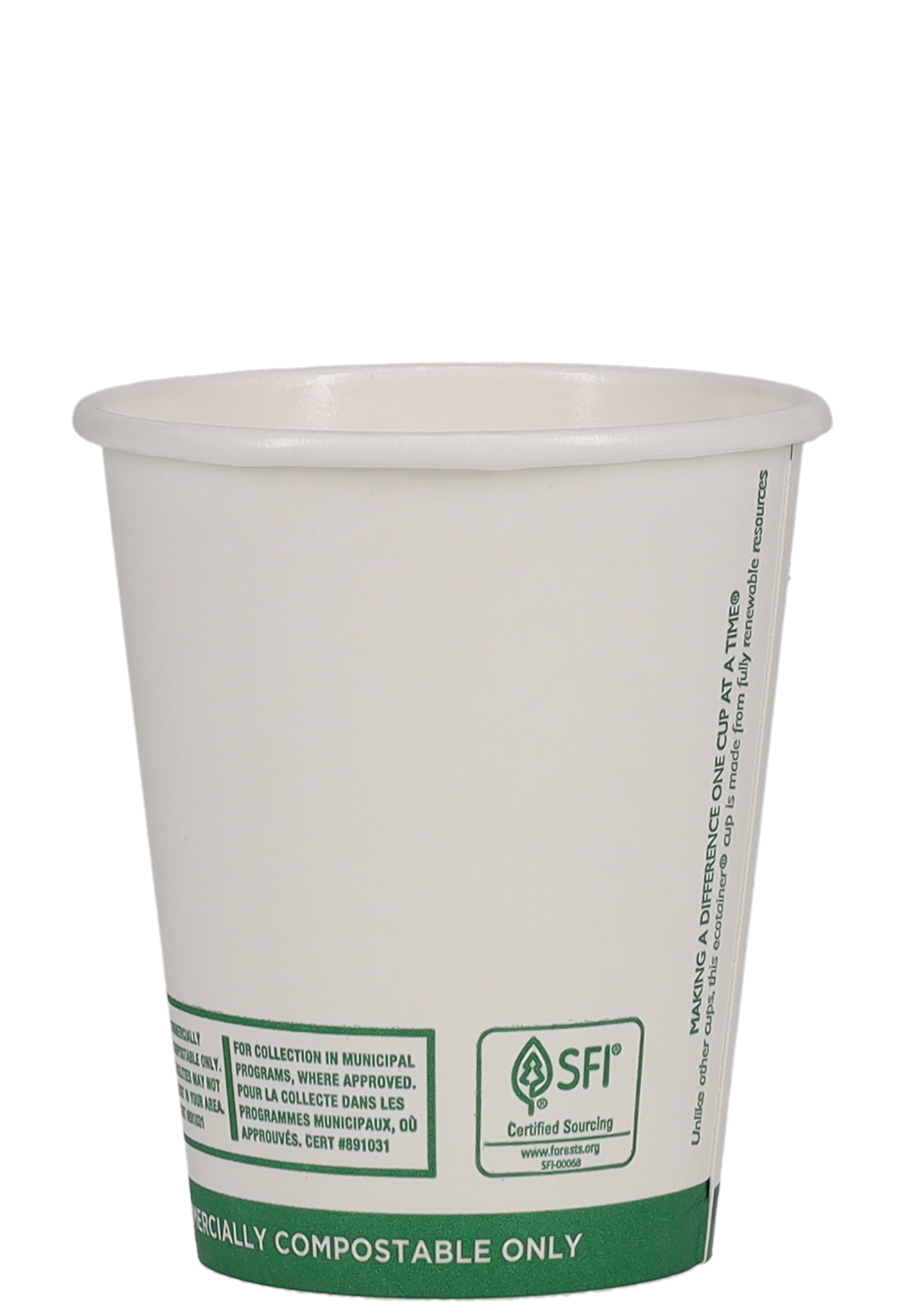 8 oz Paper Cup Eco White Digital Print 4