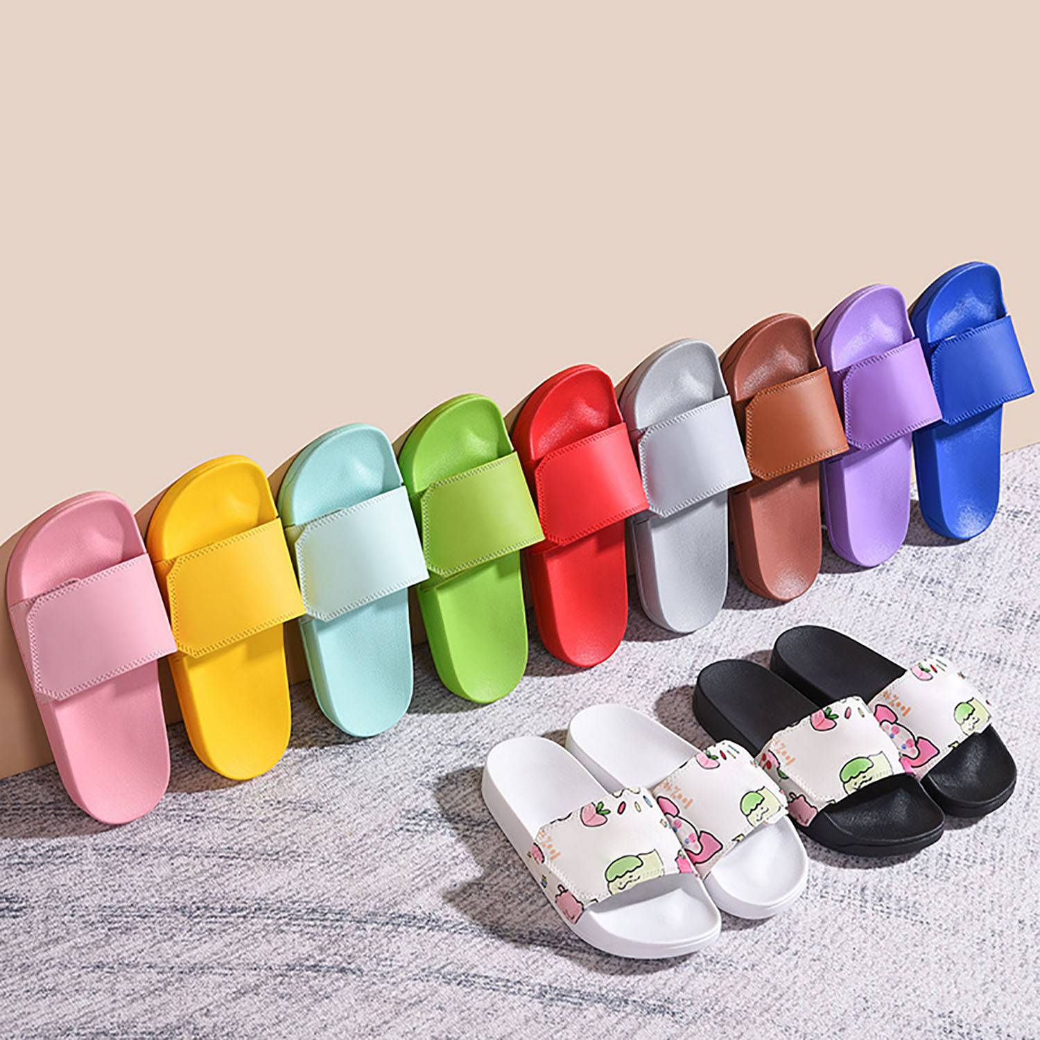 Custom Slippers W/ Hook&Loop for Men and Women 9