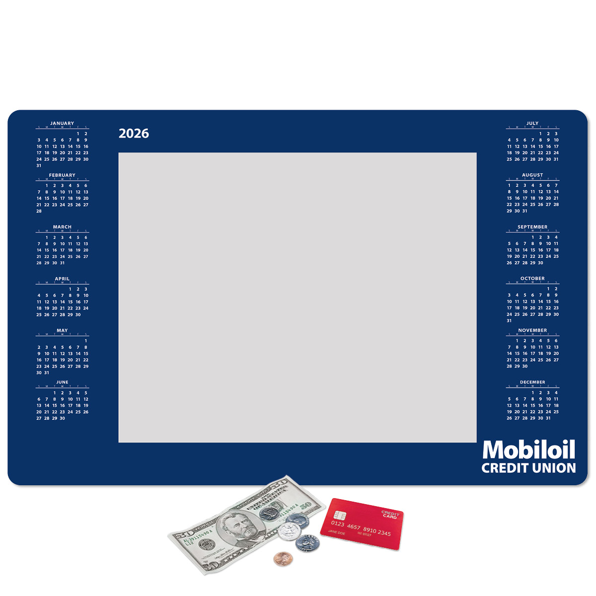 Frame-It Flex Peel&Place Ultra Thin Window Calendar Counter Mat-11"x17"x.015"