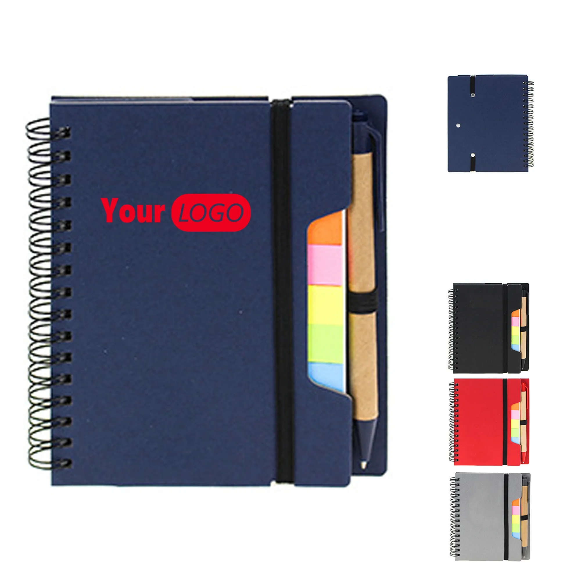 Spiral Notebook with Pen and Sticky Note MOQ 100 PCS 2