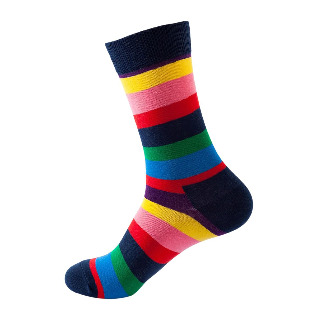 Cotton Crew Socks with Jacquard Pattern 49