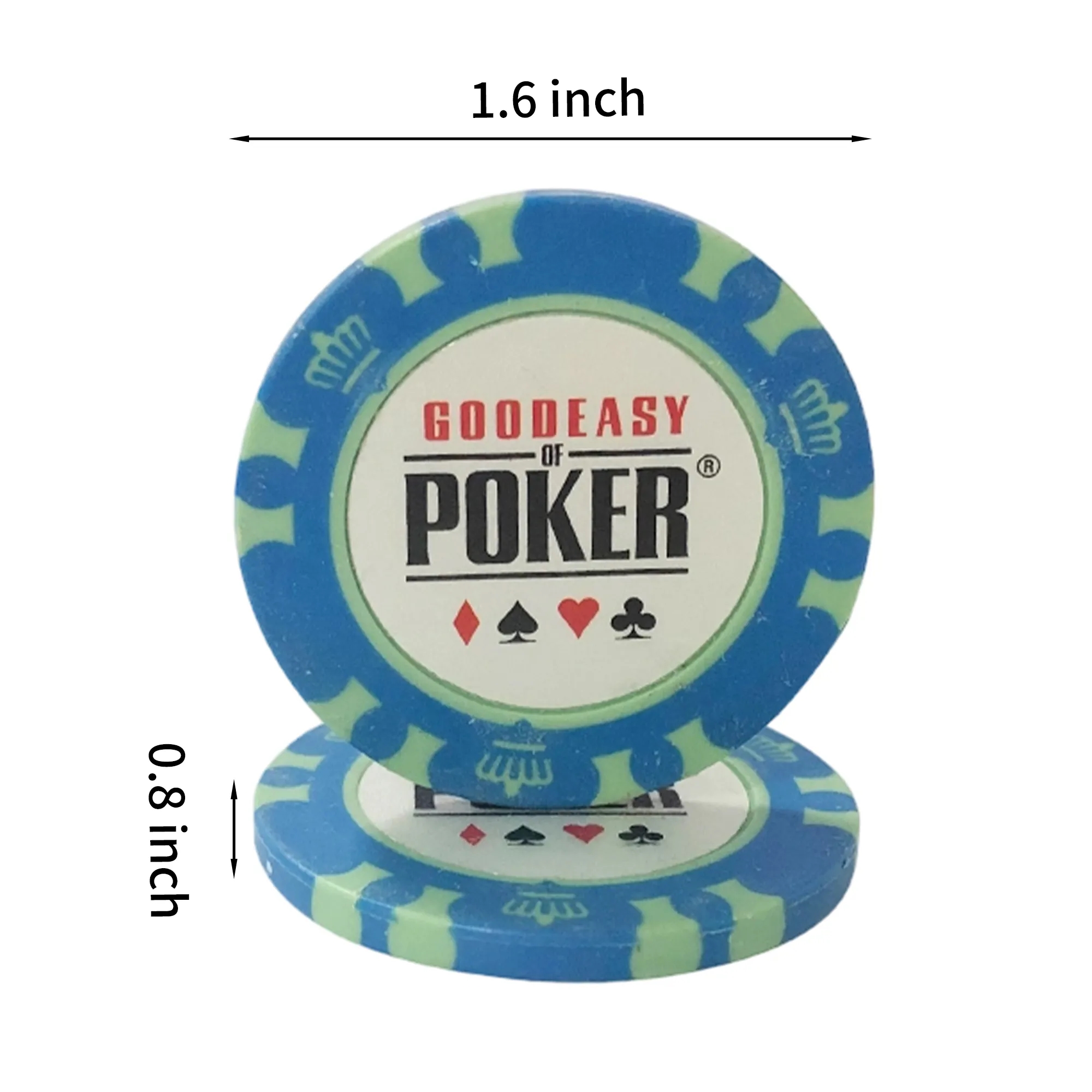 Premium Clay Poker Chip ABS Durable 11