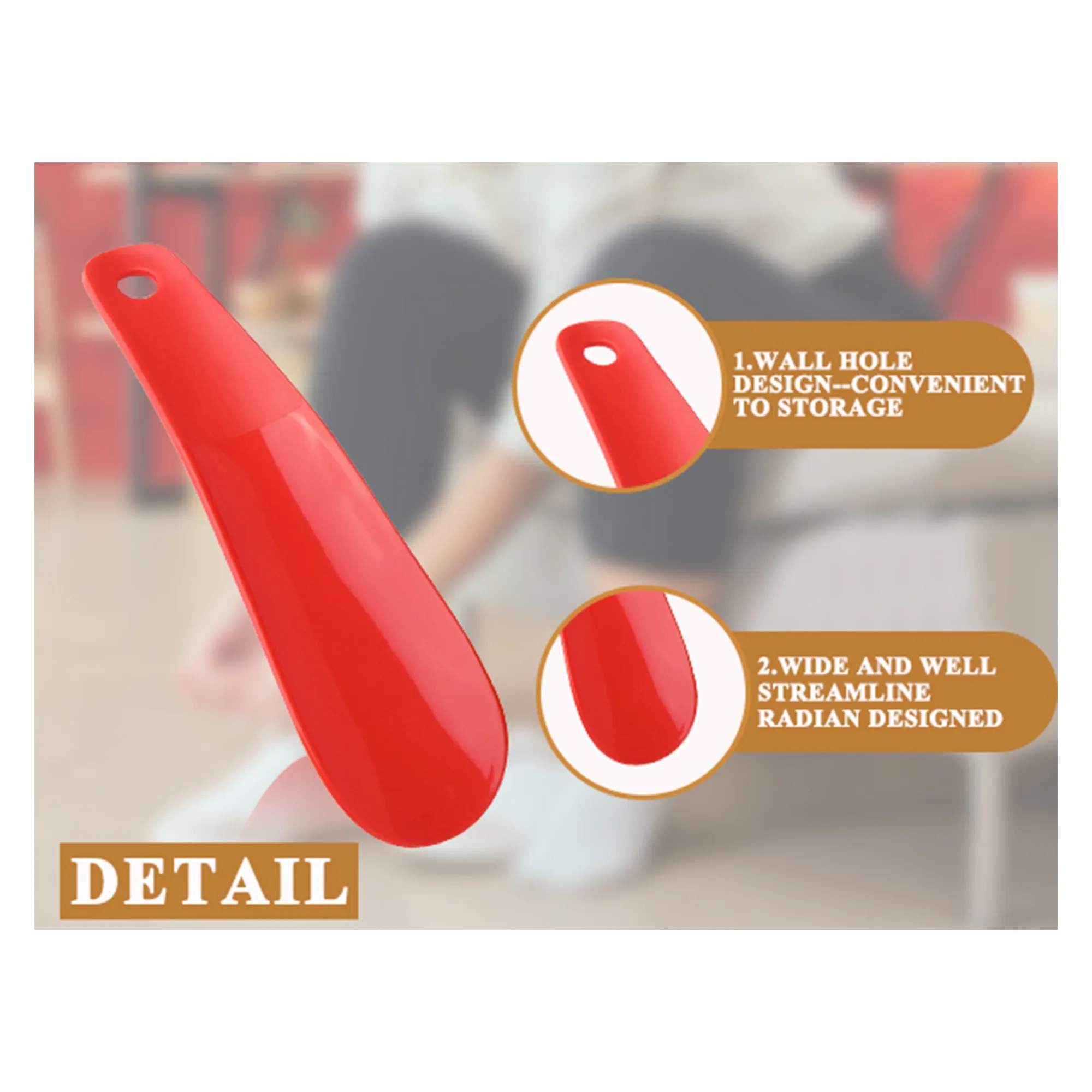 Space-Saving Hanging Shoe Horn Lifter 13