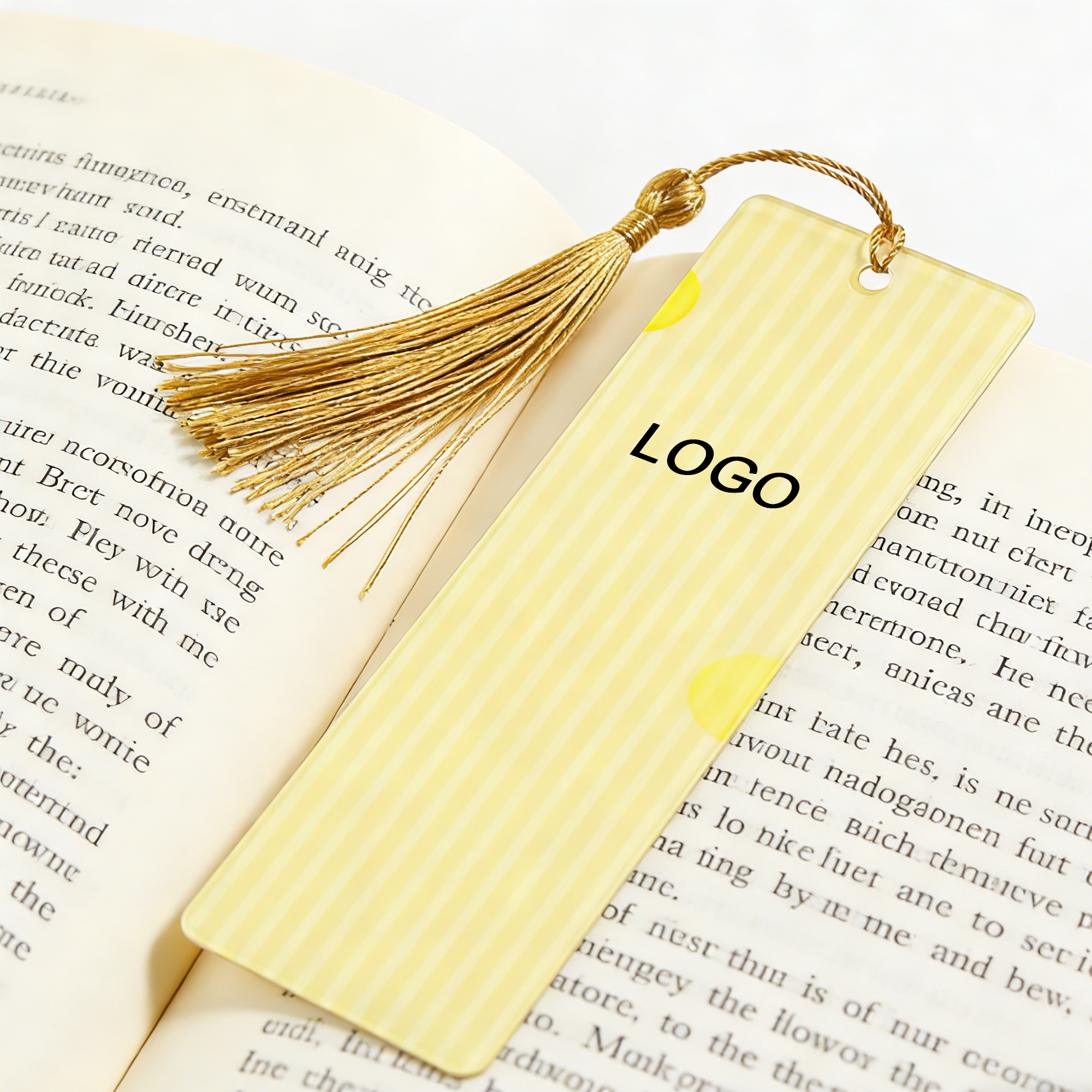 Elegant Bookmark with Acrylic Body and Tassel 2