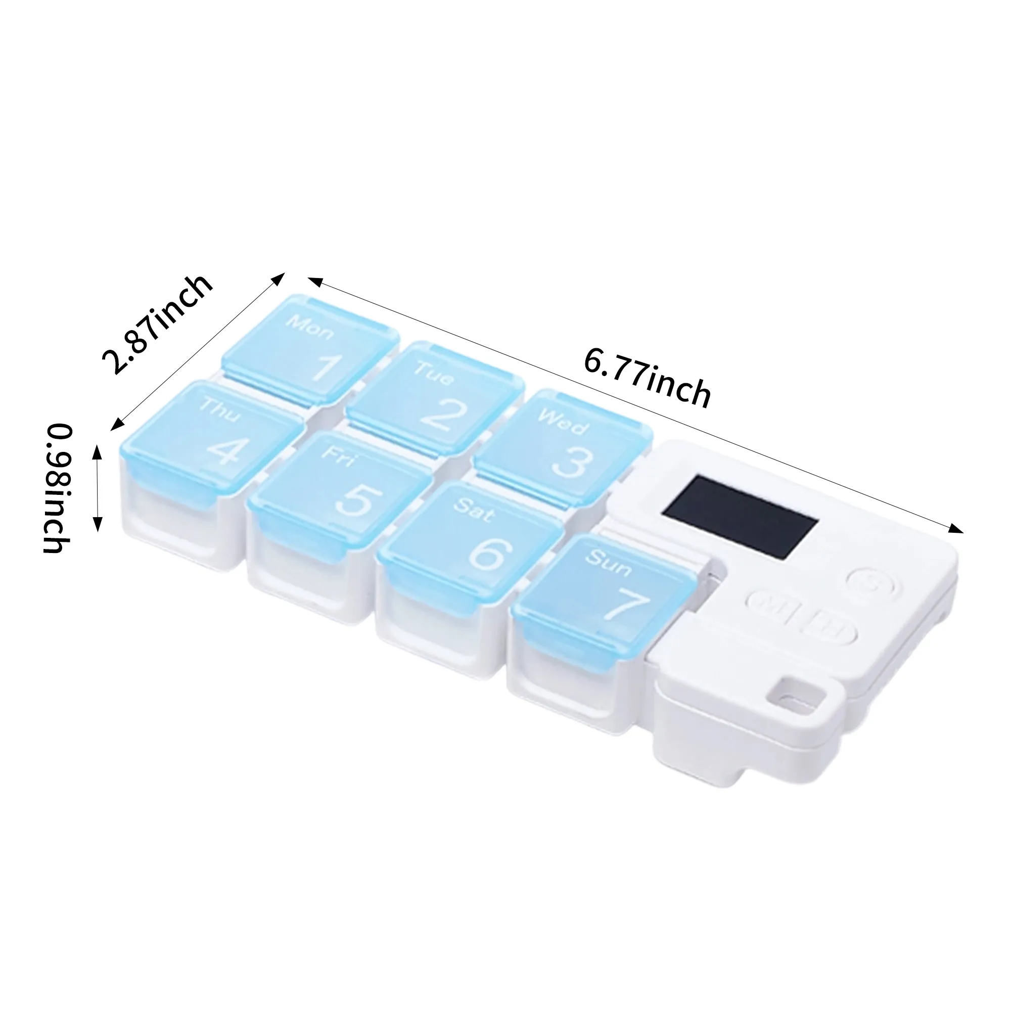 Tetris-Style Pill Organizer with Alarm 6