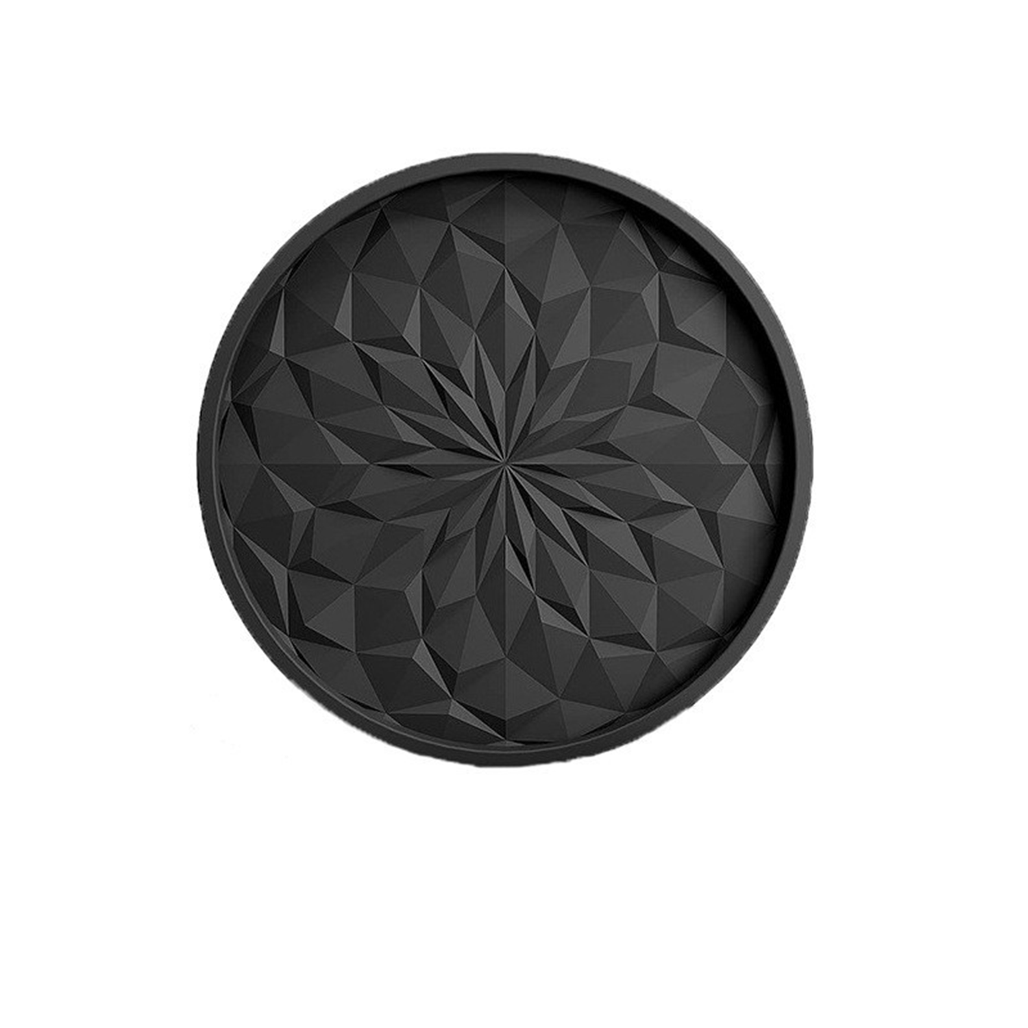 6 Pack Thick Non Slip Silicone Coasters Set w/ Holder 9