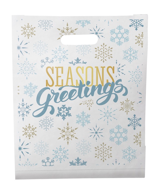 Christmas Scatter Design 2 Merchant Paper Bags (12" x 15" x 2.5") 2