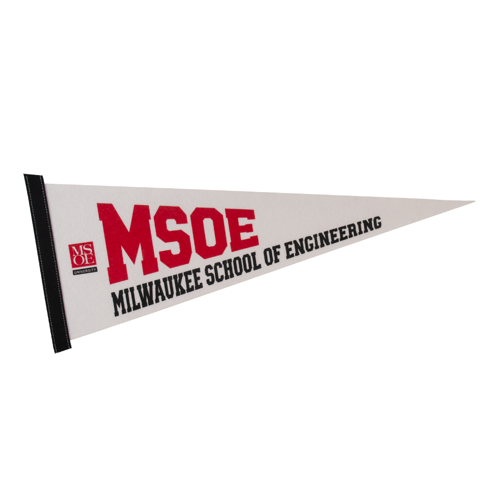 9" x 24" White Felt Pennant 15