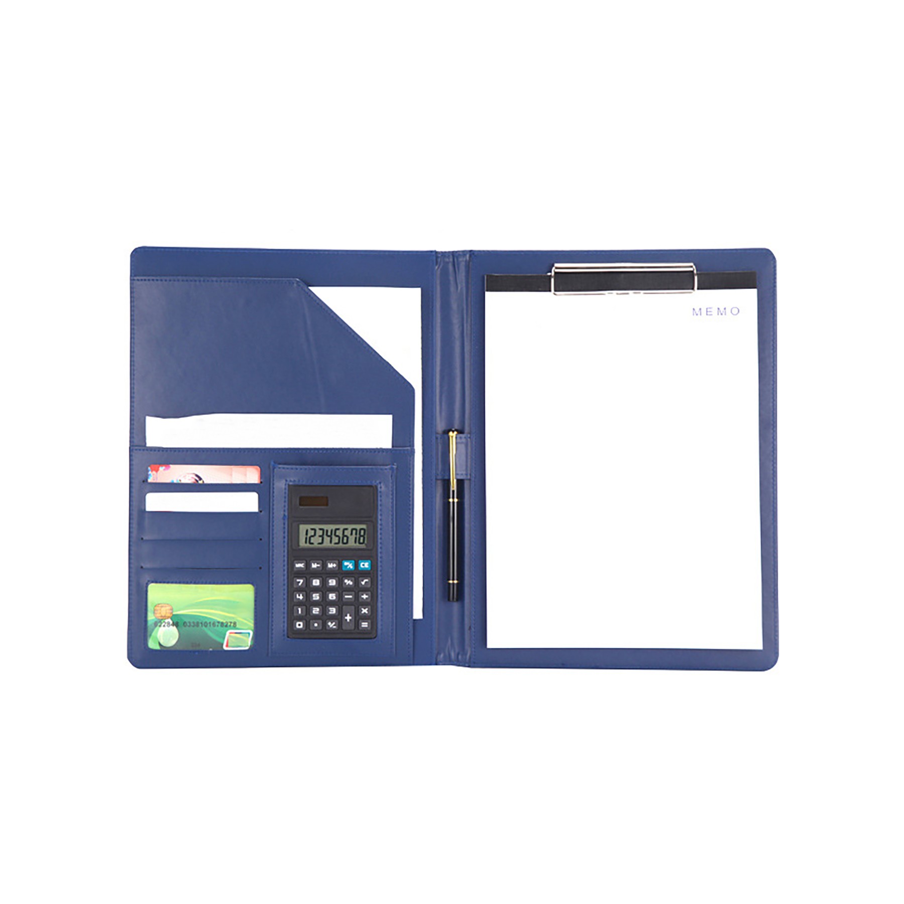 Leather A4 Binder Folder With Calculator 6